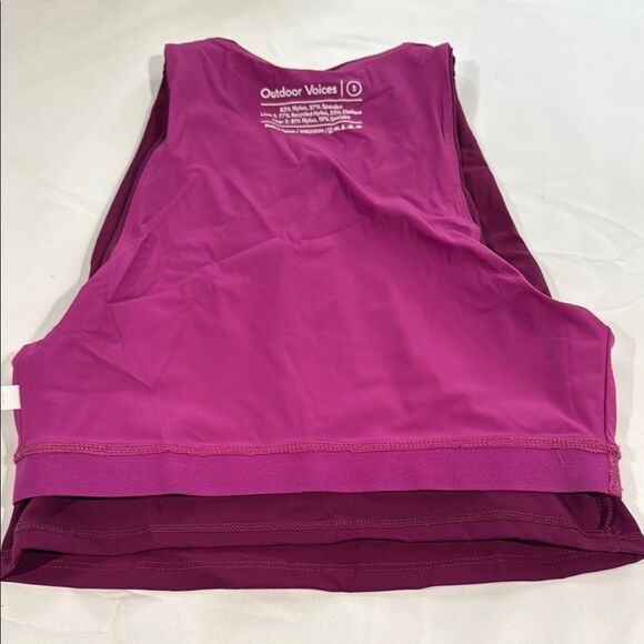 Outdoor Voices Zoom Crop Top Grape Size Small - Picture 4 of 4